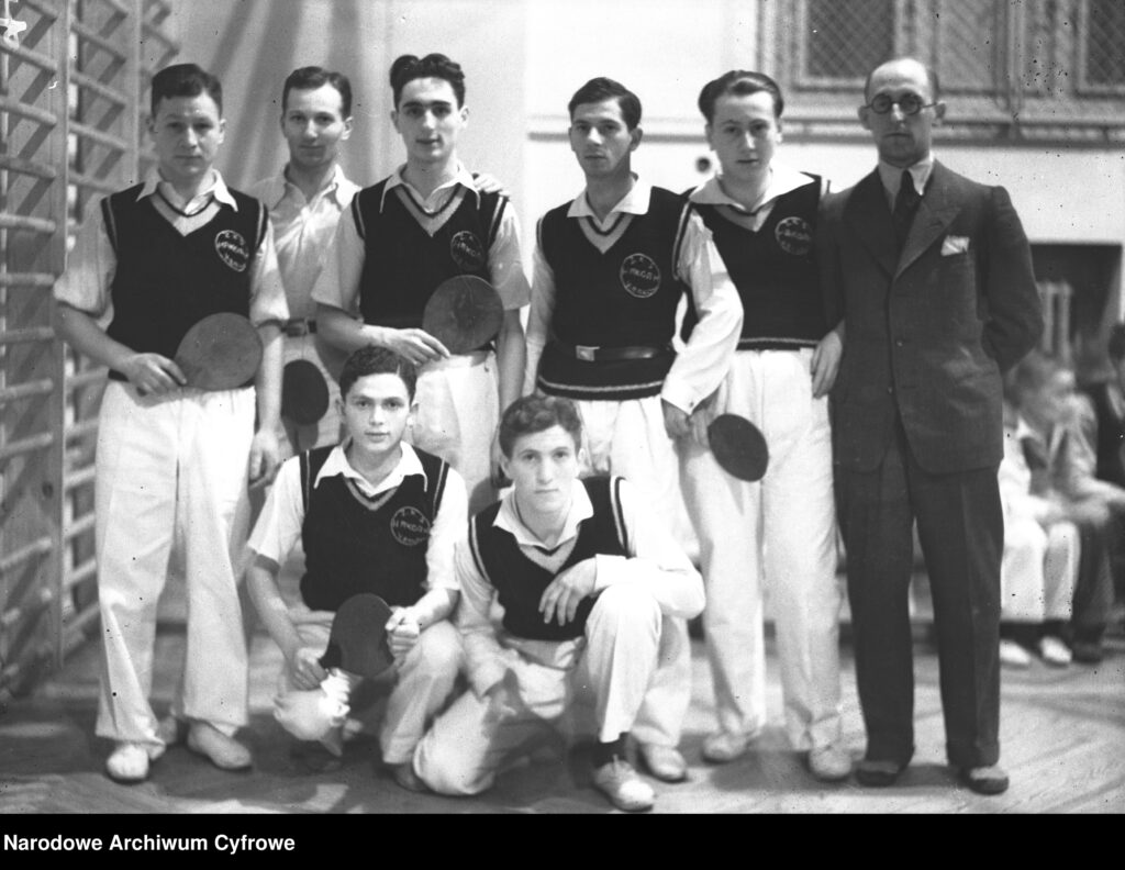 Team of the Jewish Sports Club Hakoah Kraków posing for a photograph in 1934.